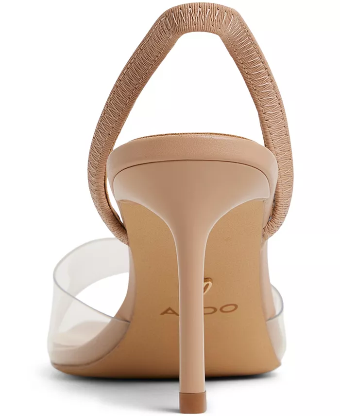Женские босоножки Andyana с открытой пяткой и высоким каблуком ALDO, коричневый/бежевый — фото 2