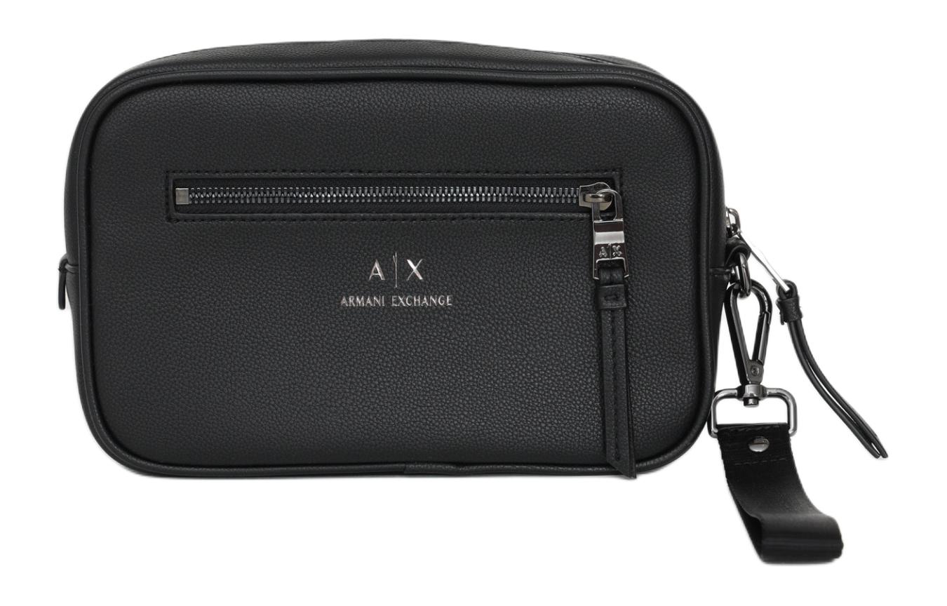 

Кожаный клатч мужской черный ARMANI EXCHANGE