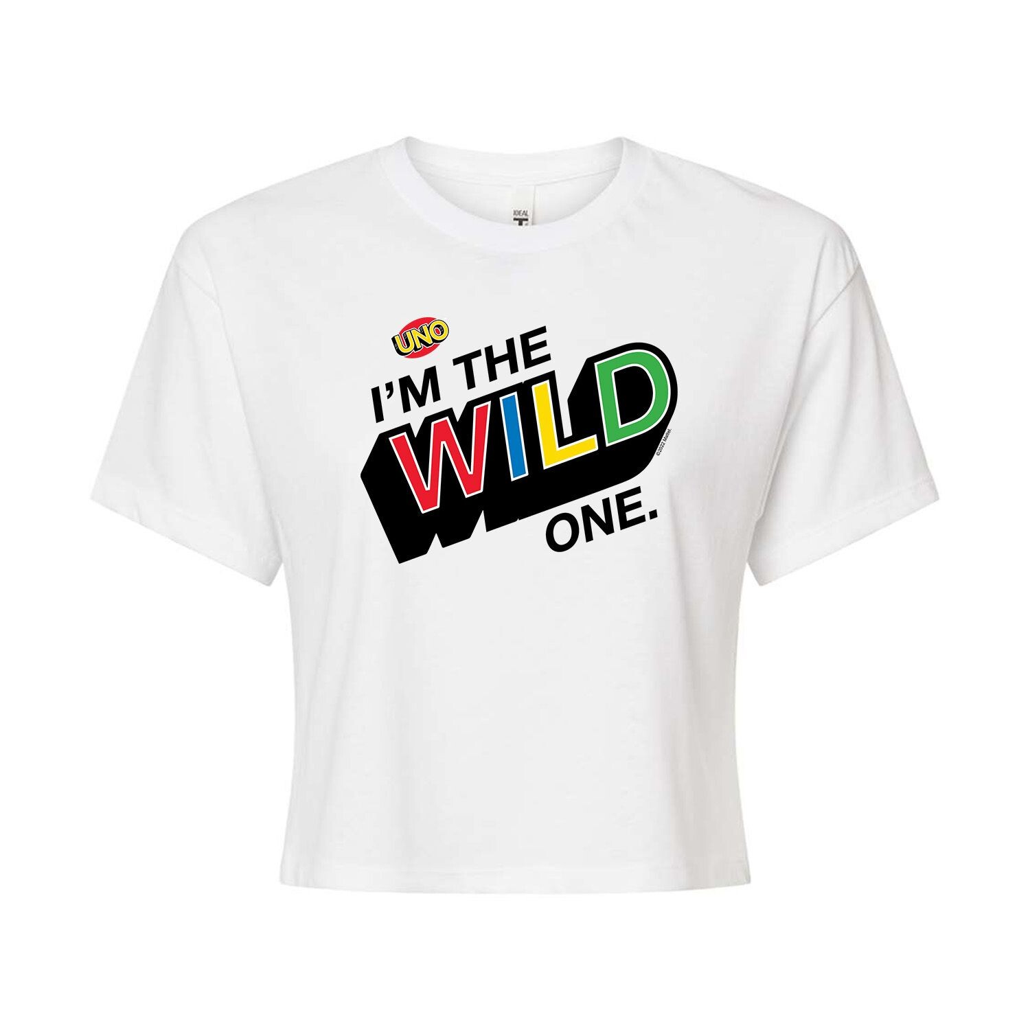 

Укороченная футболка с рисунком Mattel Uno Wild One для юниоров Licensed Character