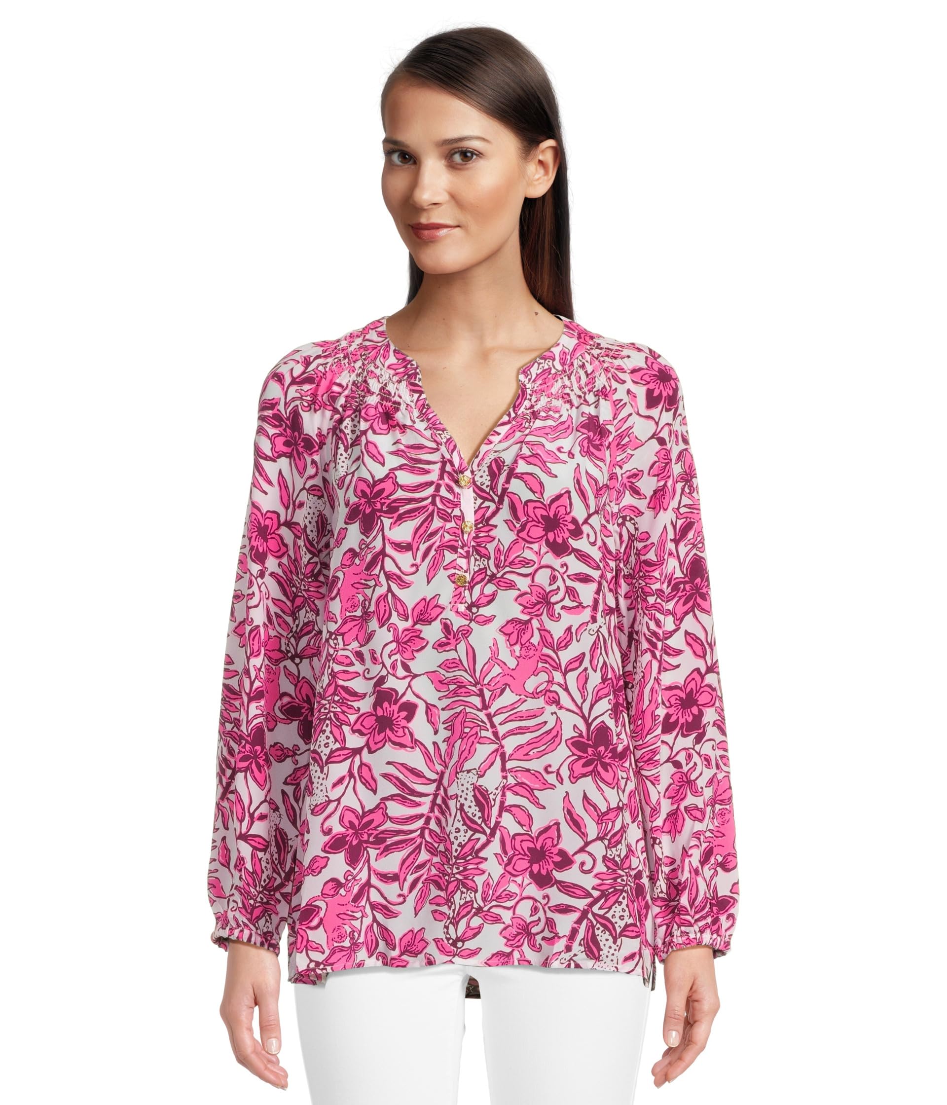 

Топ Lilly Pulitzer Elsa Top, Elderflower Blossom Lil Escape Plan
