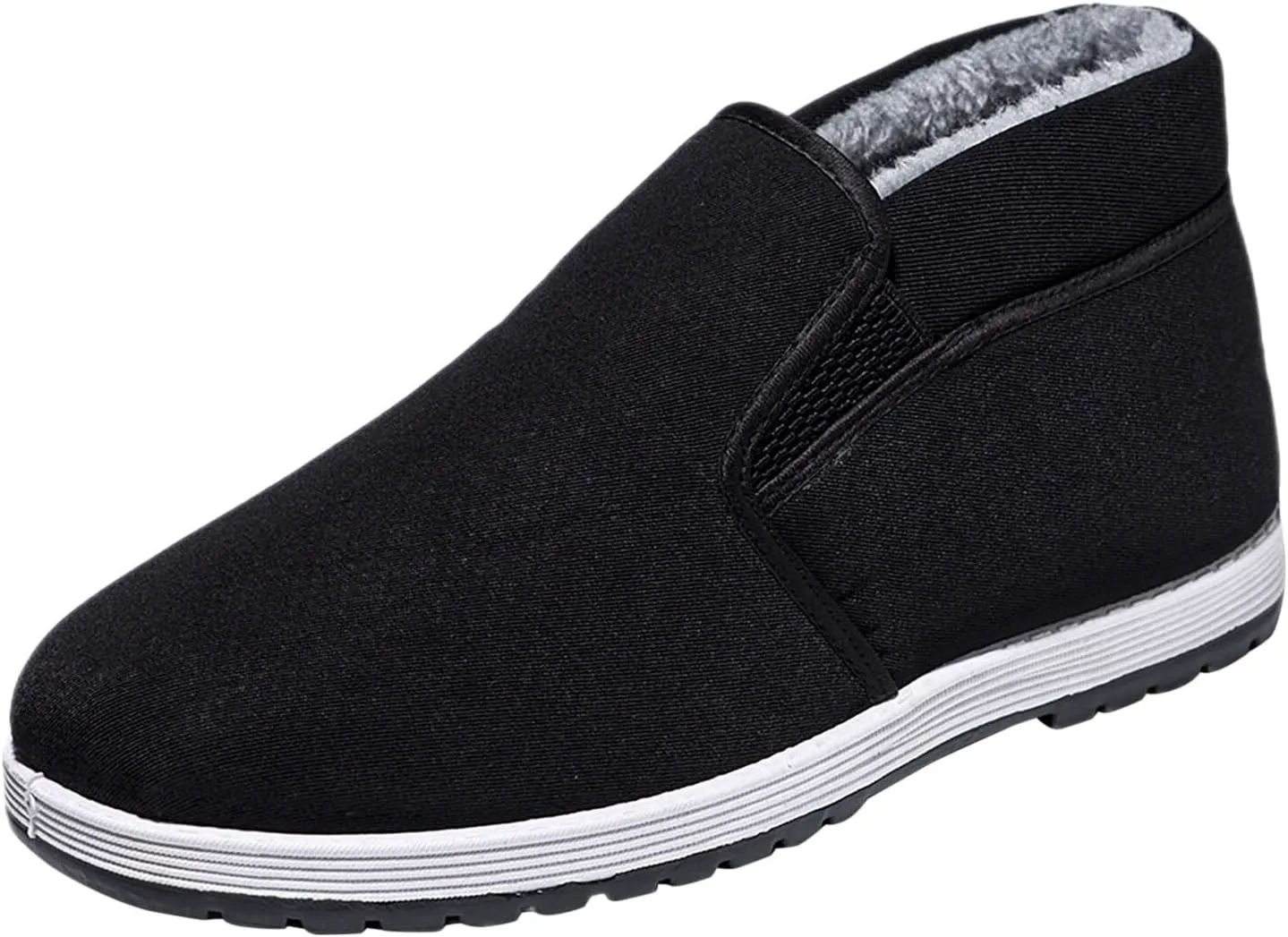 

Мужские зимние ботинки Snow с водонепроницаемой утепленной меховой подкладкой, лоферы для холодной погоды, противоскользящие короткие ботинки, удобные обувь для спорта, походов и прогулок, кроссовки Generic, черный