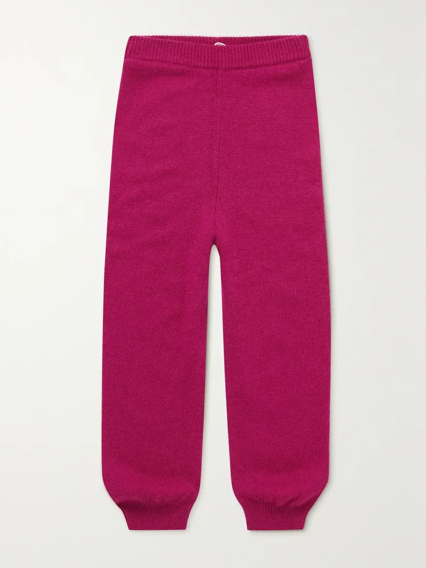 Кашемировые спортивные брюки Louie The Row Kids, розовый