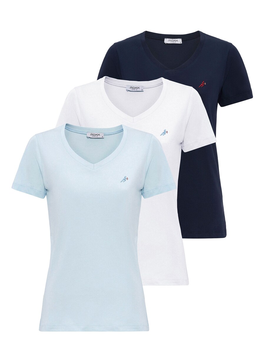 

Рубашка Moxx Paris, цвет Navy/Light blue/White