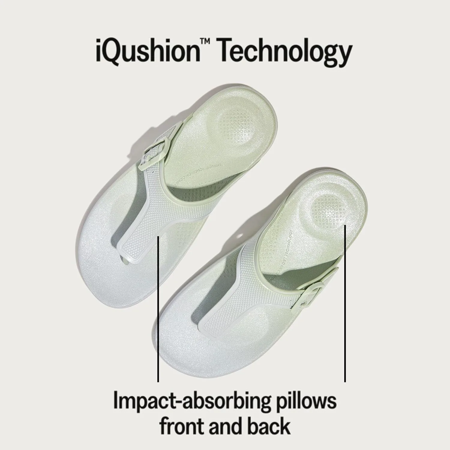 Мужские эргономичные шлепанцы FitFlop Iqushion, синий — фото 4