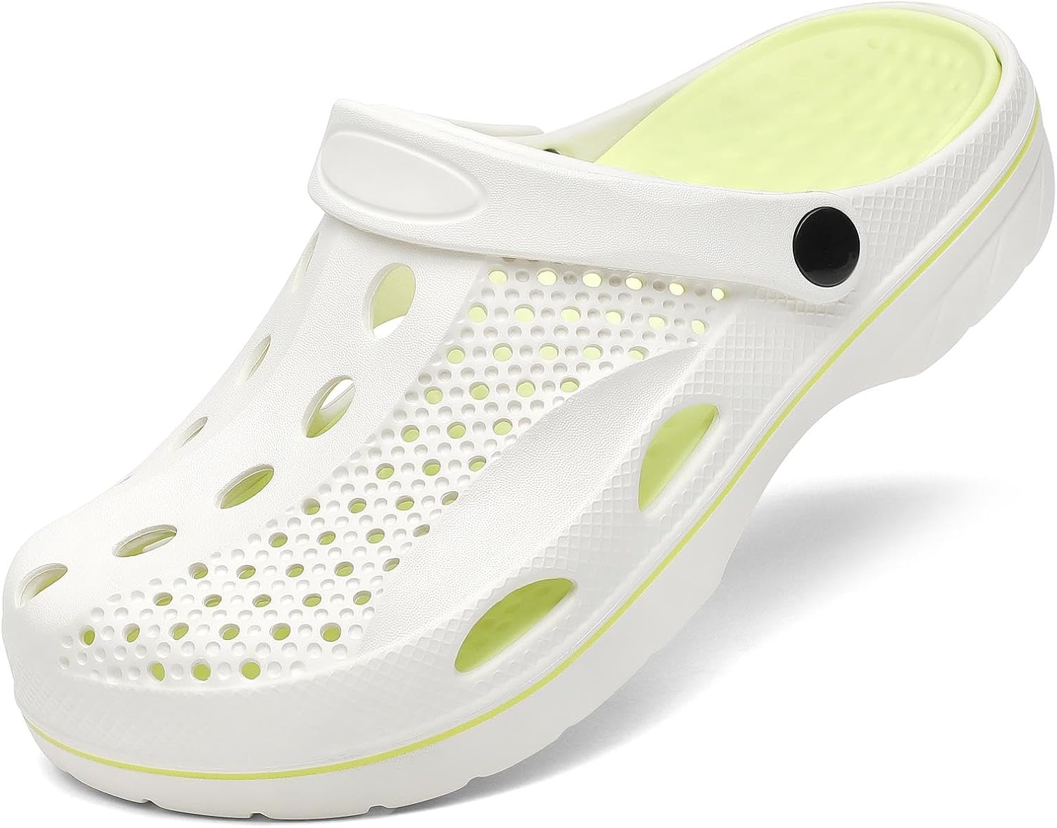 

Женские и мужские сабо VZQ с поддержкой свода стопы, туфли на липучке, садовая обувь, пляжные шлепанцы, сандалии с подушкой для стопы при подошвенном фасците, белый/зеленый