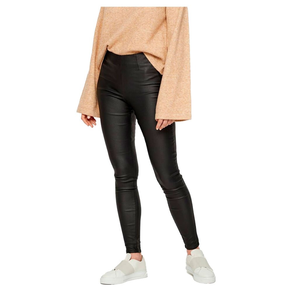 

Леггинсы Pieces Skinny Paro High Waist Coated, черный