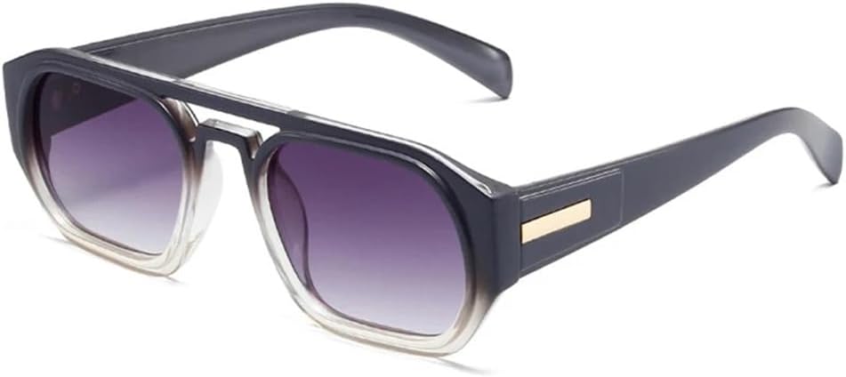 

Солнцезащитные очки UV400 с двойной перемычкой и прозрачными линзами, подходят для женщин и мужчин, для бега и занятий спортом на открытом воздухе UYPTK, Grey Grey Gradient