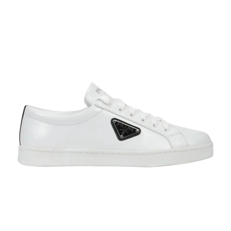 Кроссовки Prada Wmns Logo Brushed Sneakers White, белый
