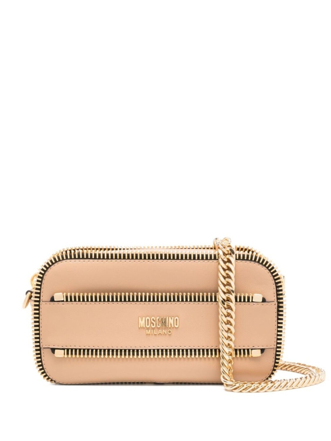 

Сумка на плечо с логотипом Moschino, коричневый
