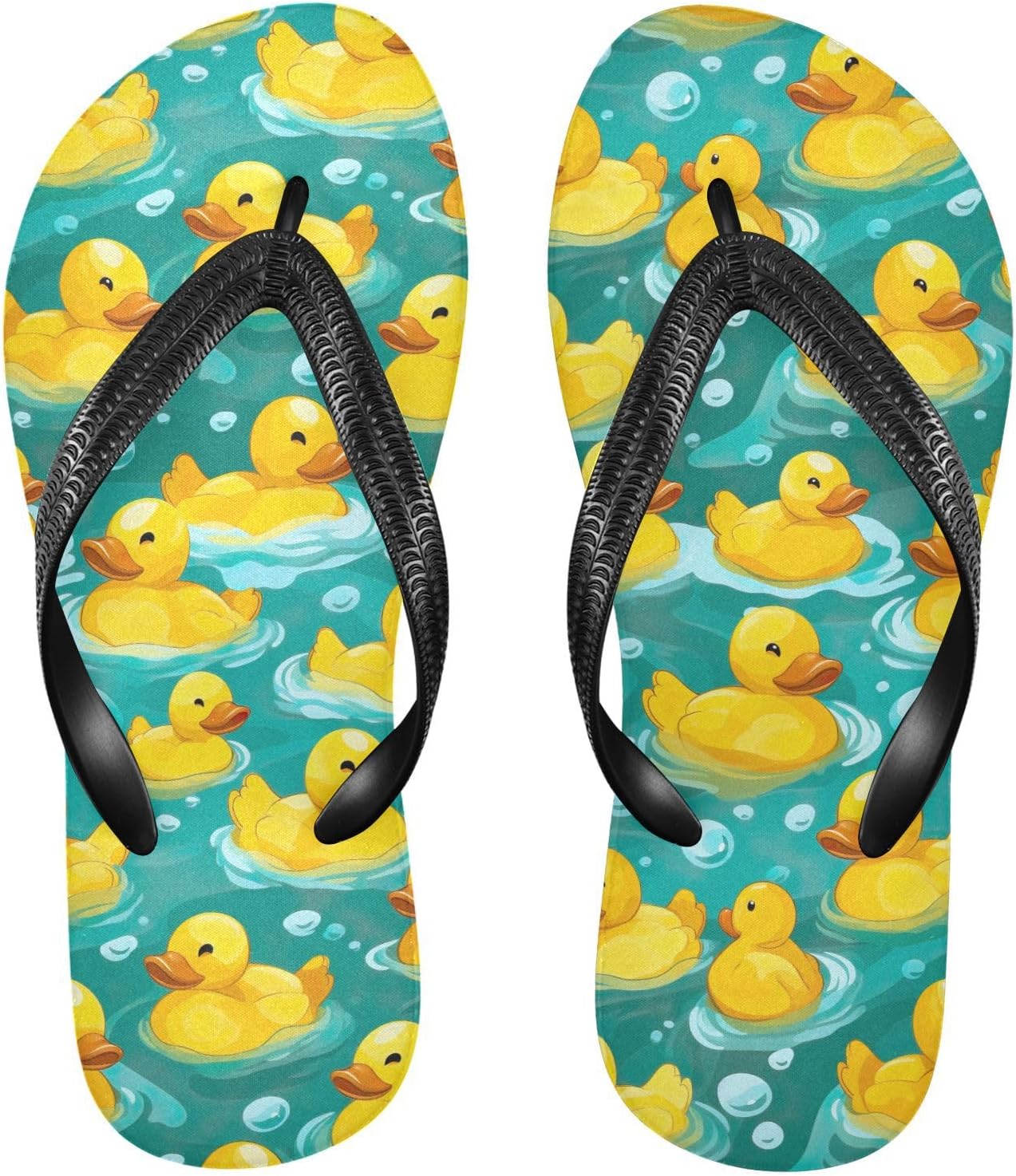 

SPRIPORT милые мультяшные резиновые утки, тонкие шлепанцы для женщин и мужчин, удобные повседневные тапочки с мягкой подошвой и противоскользящей резиновой подошвой, плоские сандалии для летнего пляжного отдыха, Multicoloured