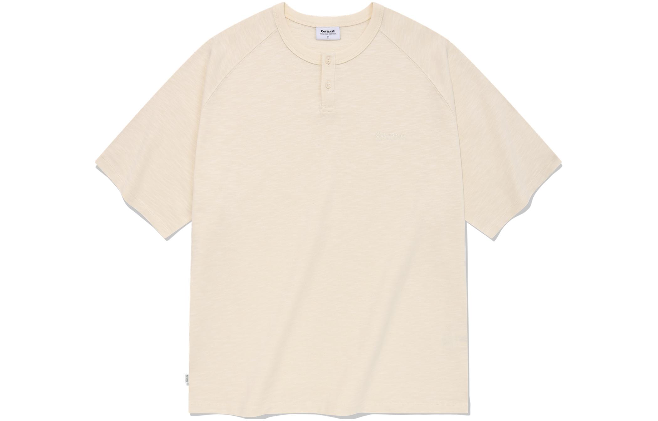 

Футболка унисекс цвета айвори COVERNAT, слоновая кость, Бежевый, Футболка унисекс цвета айвори COVERNAT, слоновая кость