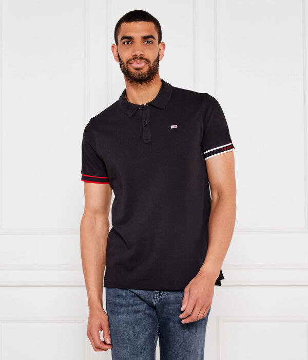 

Рубашка поло Slim fit Tommy Jeans, черный