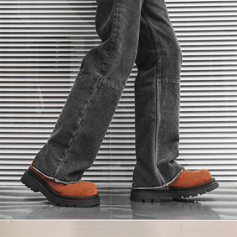 Мужские повседневные кроссовки Low Top коричневые/черные V ZERO FIVE — фото 4