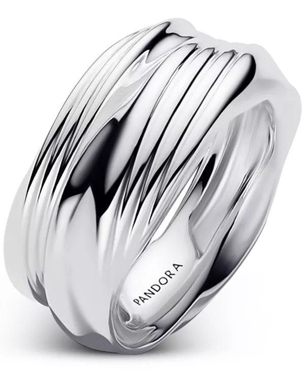 

Двойное витое наращиваемое кольцо Pandora, silver