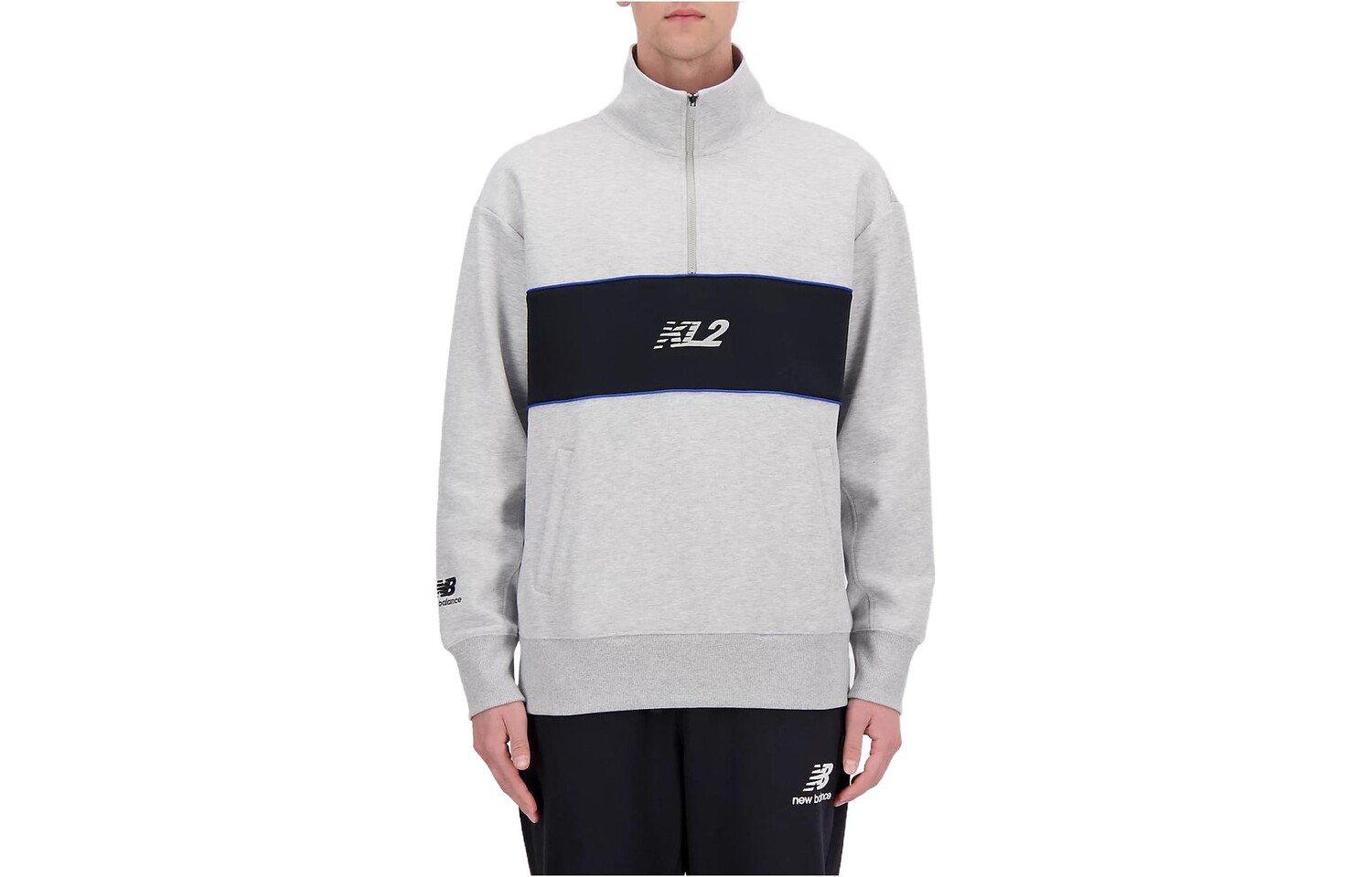 

Толстовка Kawhi"s Klawset мужская серая New Balance, серый