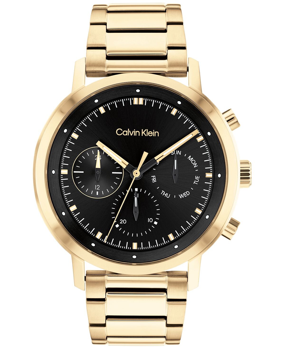 

Золотистые часы-браслет 44 мм Calvin Klein