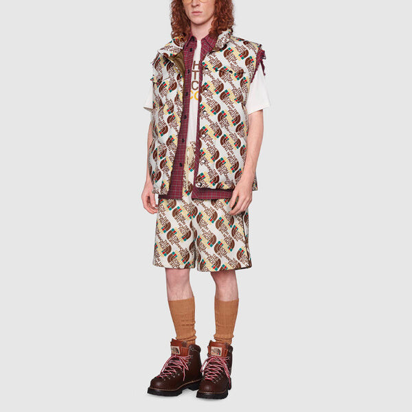 Шорты The North Face Crossover SS21 Webbing Printing, белый — фото 4