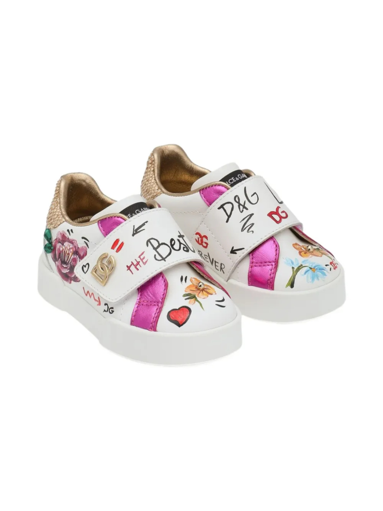 

Dolce & Gabbana Kids кеды Portofino, белый