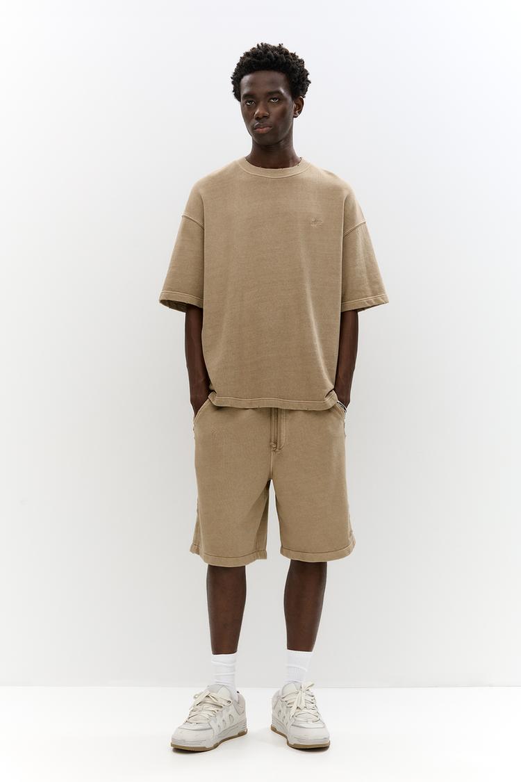 

Шорты-Бермуды Stwd Jogger Pull And Bear, бежевый