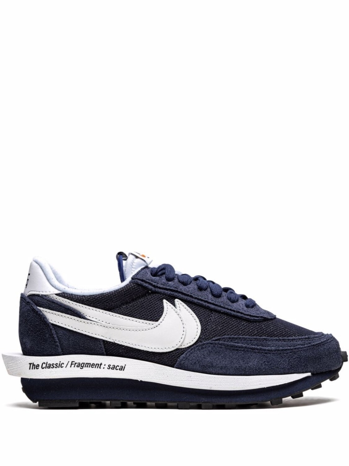 Кроссовки Nike х Sacai х Fragment LDWaffle, темно-синий/белый