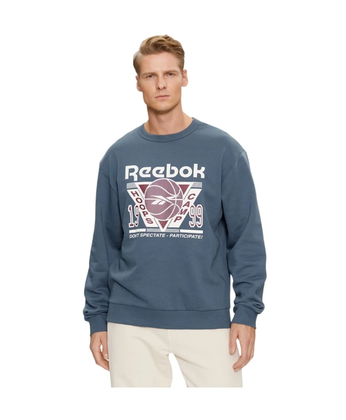 

Баскетбольная толстовка стандартного кроя Reebok, синий