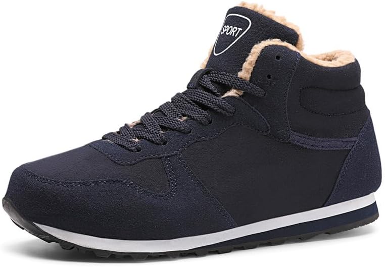 

Мужские лоферы на плоской подошве, повседневные теплые шнурованные удобные туфли Waolsu, синий