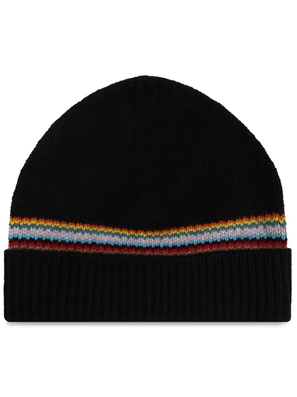 

Шапка бини с отделкой в полоску Paul Smith, черный