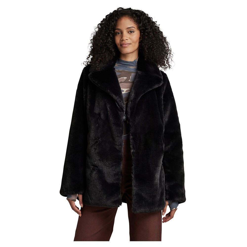 

Куртка G-Star Faux Fur Soft Peacoat, черный