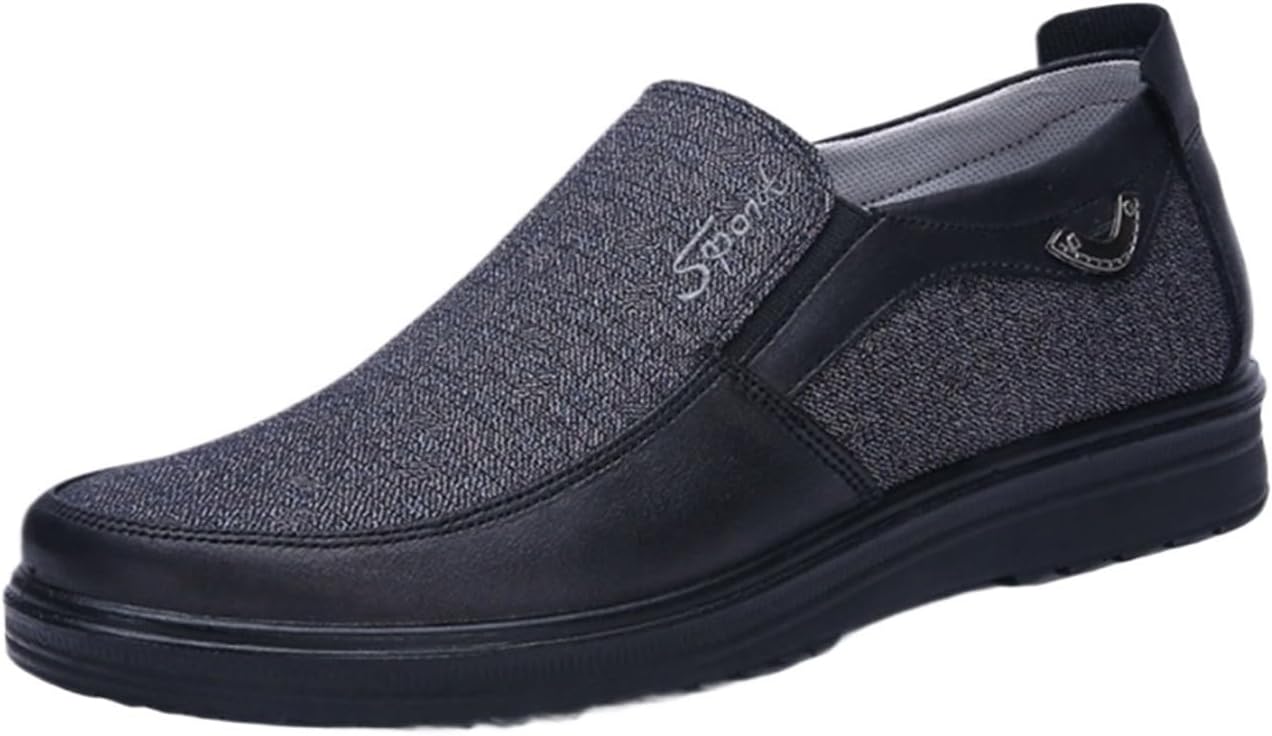 

Мужские мокасины повседневные слипоны, дышащие, комфортные, легкие, для ходьбы, мужская обувь с противоскользящей подошвой Dmgyck, Grey-a