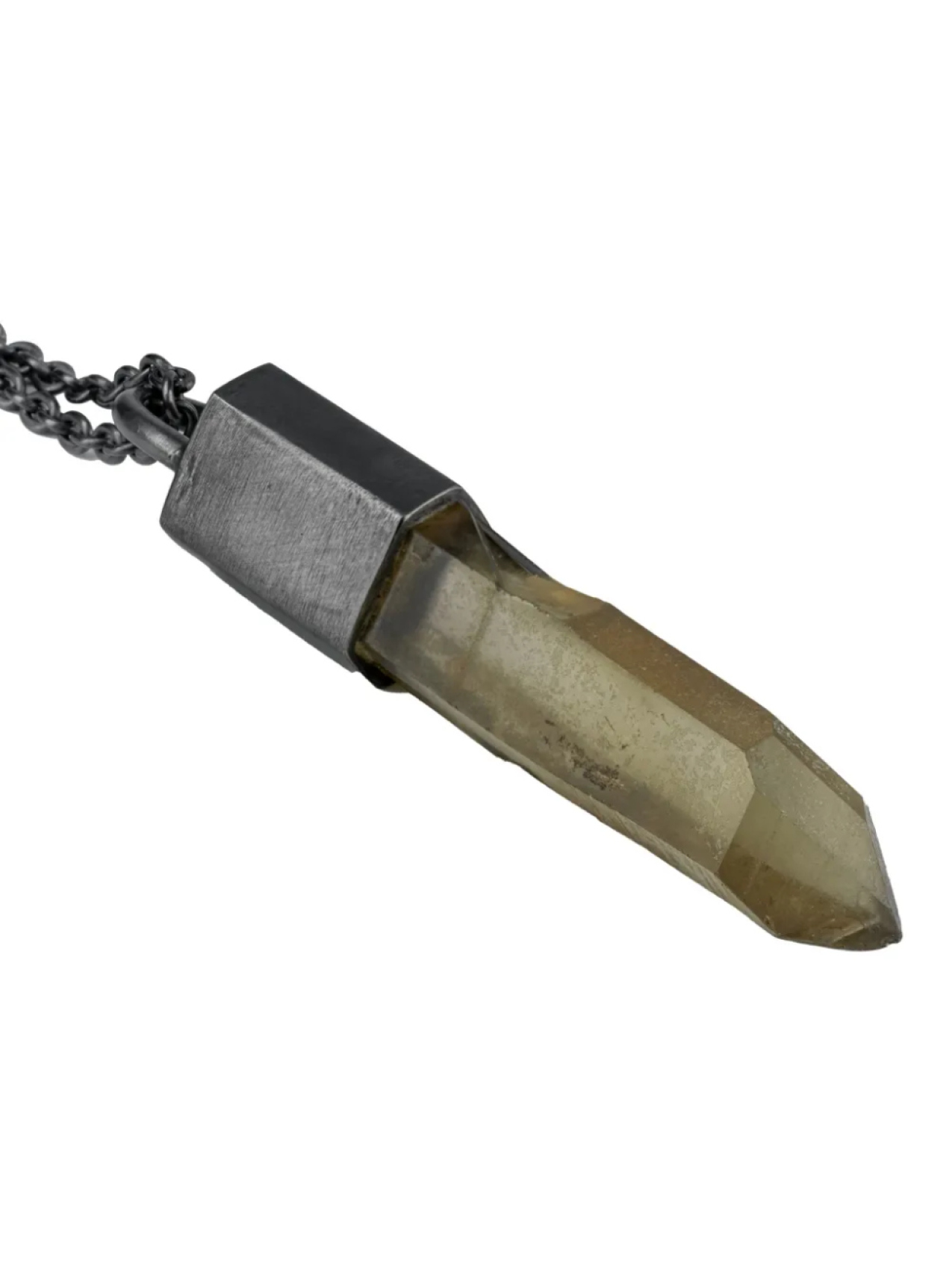 

Ожерелье Parts of Four oxidised sterling-silver Talisman citrine necklace, черный