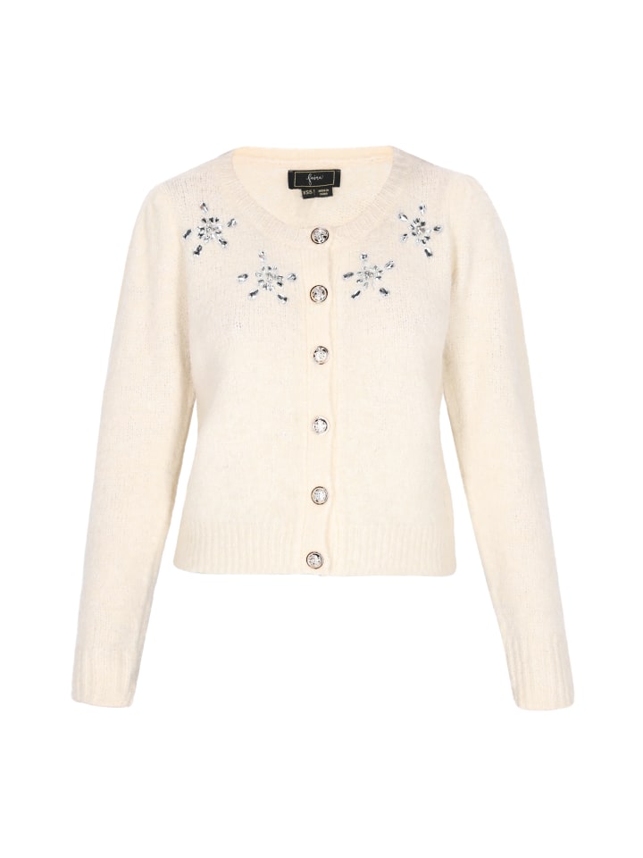 

Женский кардиган цвета слоновая кость faina