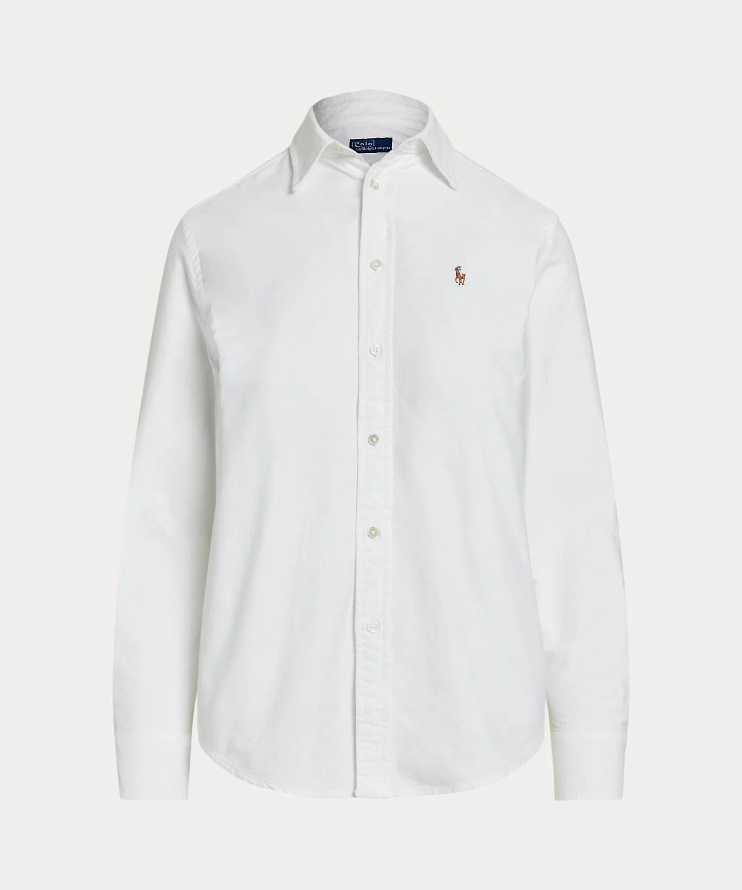 Женская рубашка из хлопка Classic Fit POLO RALPH LAUREN белая — фото 2