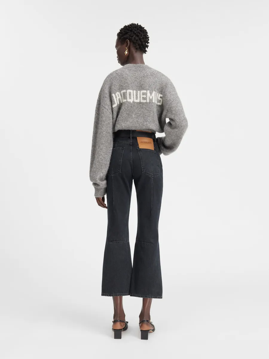 

Укороченные расклешенные джинсы Суд Ле де Ним Jacquemus, черный