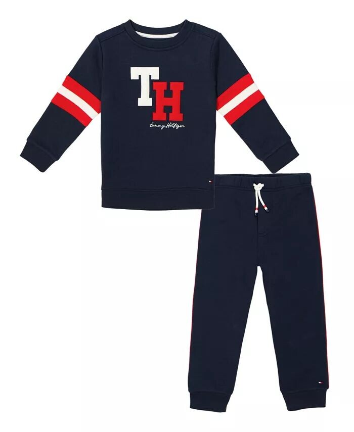 

Флисовый спортивный костюм с монограммой для маленьких мальчиков Tommy Hilfiger, мультиколор