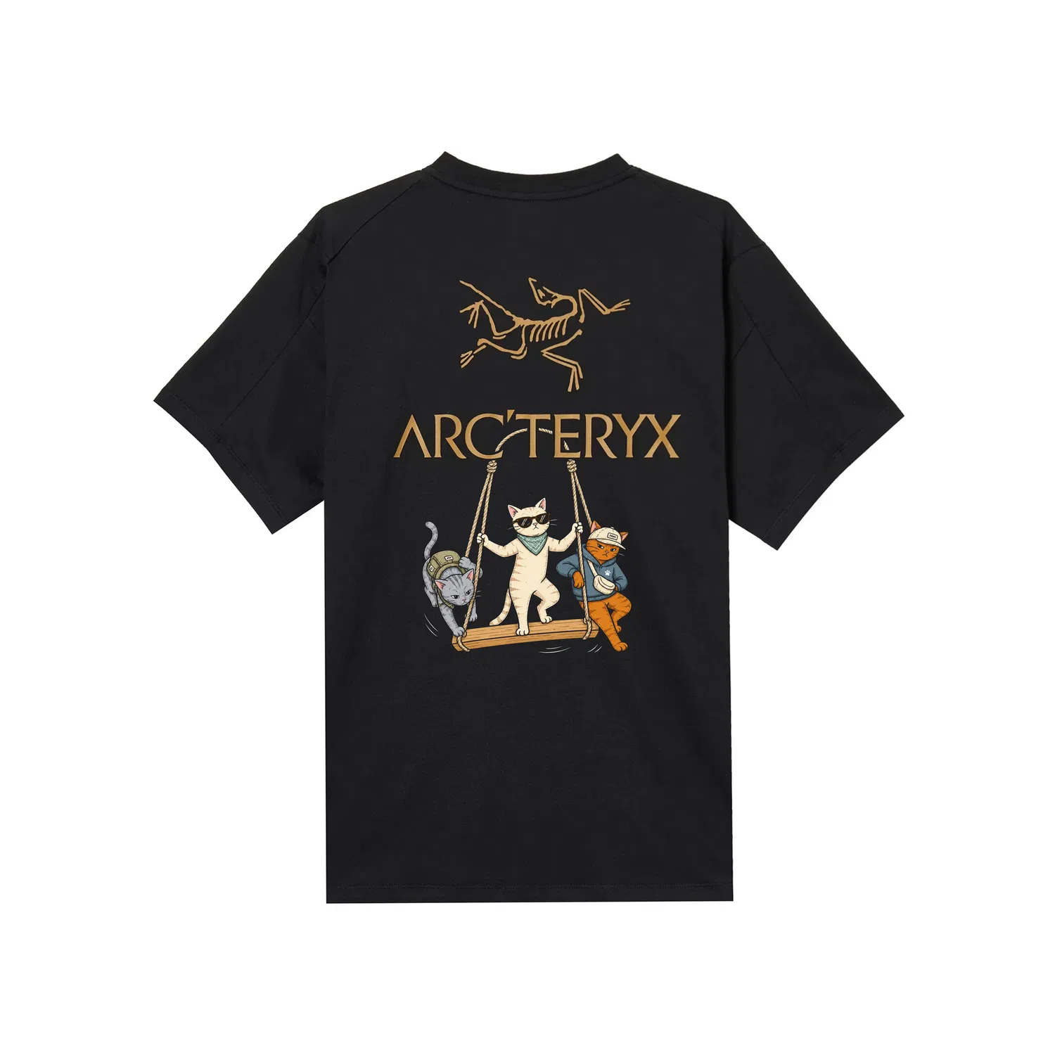 Футболка повседневная KRAGG черная Arcteryx