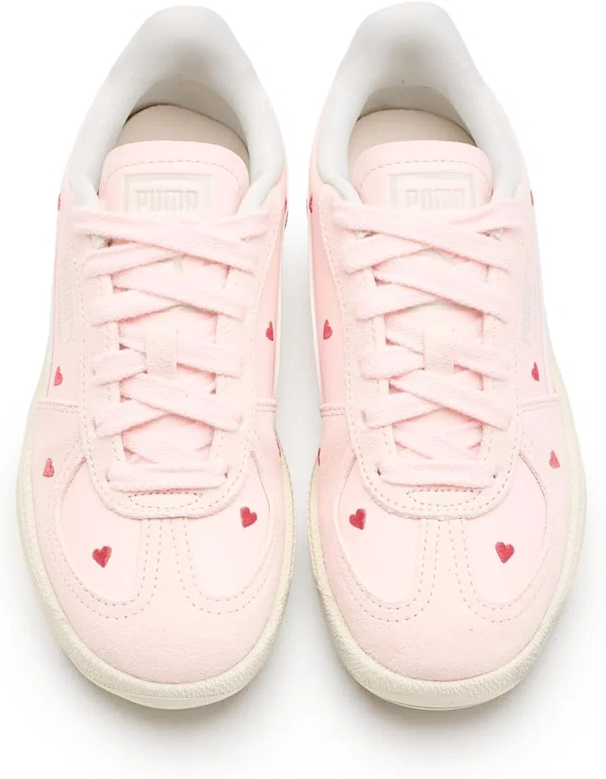Кроссовки PUMA Palermo Amor, зеленые, Jasmine Flower/Vapor Gray — фото 2