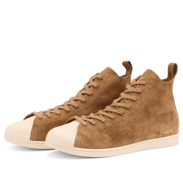 Adidas X wales bonner superstar hi, night коричневый & chalk белый — фото 2