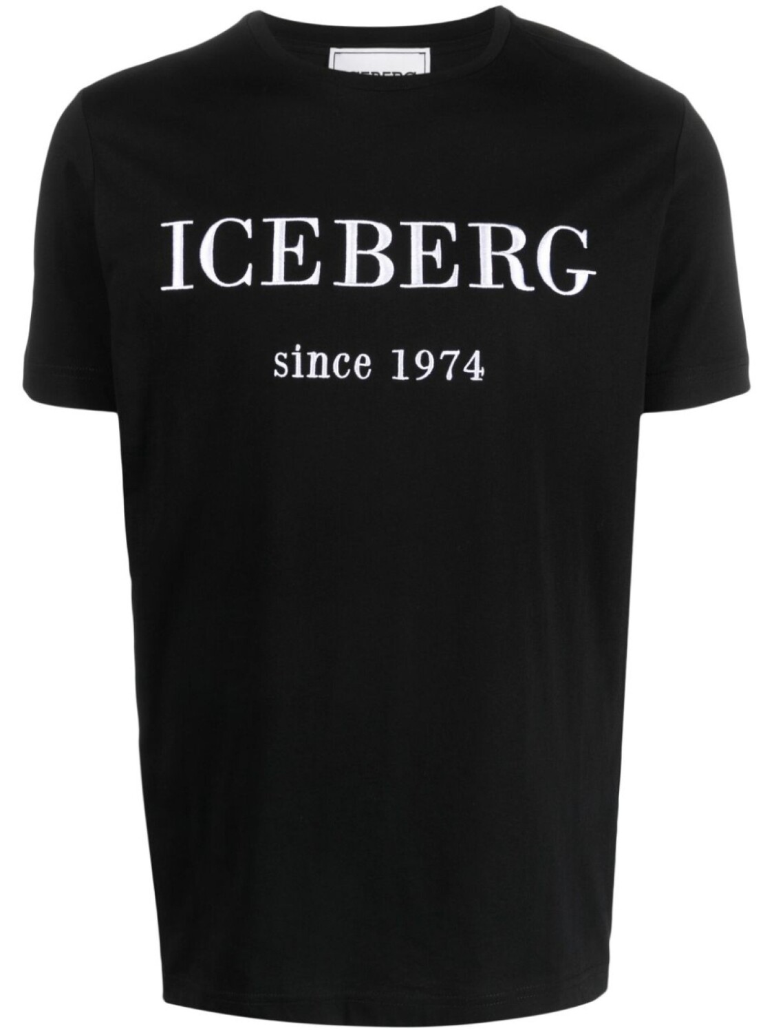 

Iceberg футболка с вышитым логотипом, черный