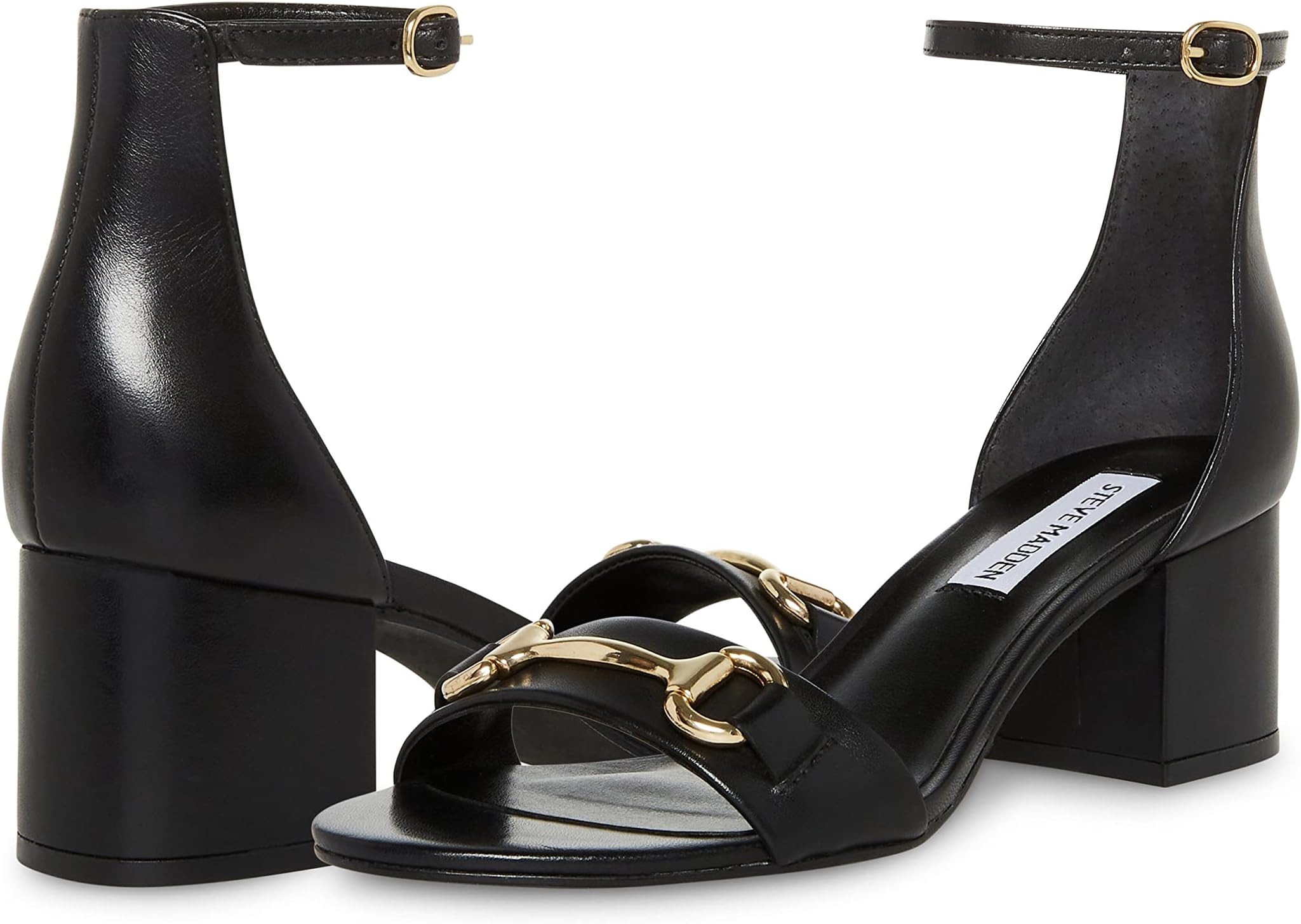 

Босоножки Irenee-B Sandal Steve Madden, черная кожа