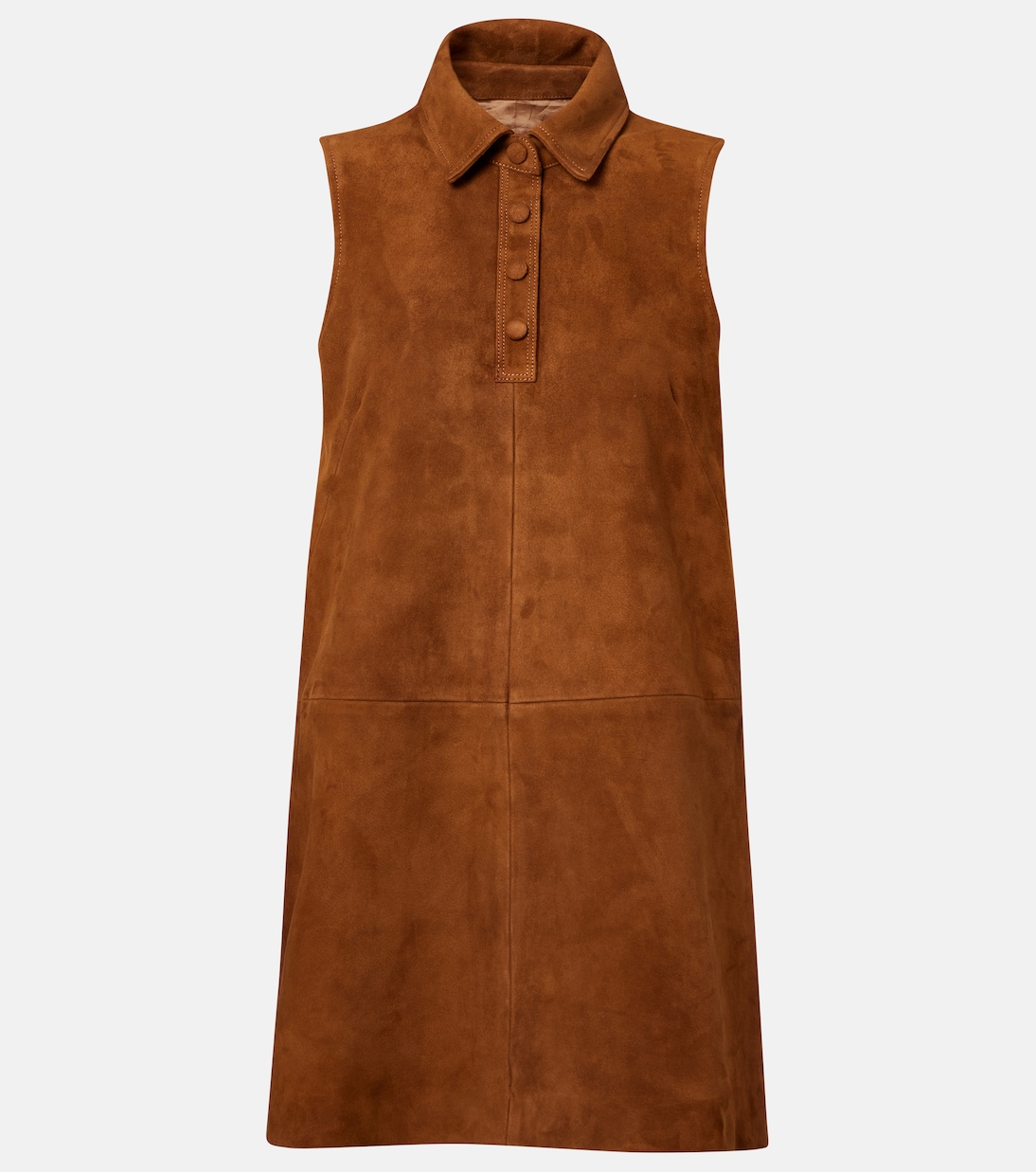 

Мини-платье из замши Suede City Frame, Sepia