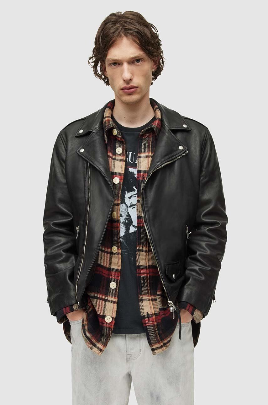 

Milo Байкерская кожаная куртка AllSaints, черный