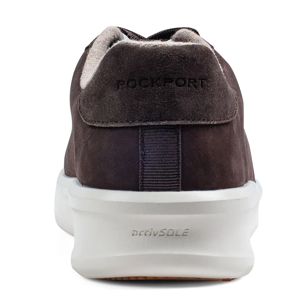 Мужские тёмно-коричневые низкие кеды Rockport LT Court2 Lace to Toe — фото 3