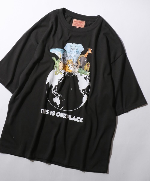 

Футболка оверсайз с коротким рукавом, анималистический принт SITRY