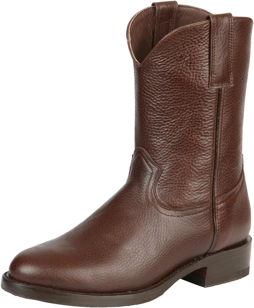 Мужские кожаные сапоги Roper Boot Style из натуральной кожи в стиле вестерн с изображением оленя Nuestratradicionmex