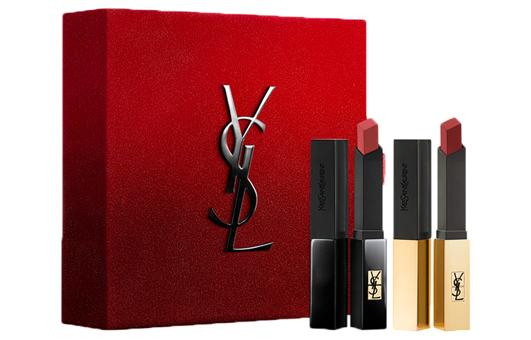 

Набор помад ограниченный выпуск косметика легко растушевывается натуральный тон комплект из 2 SAINT LAURENT