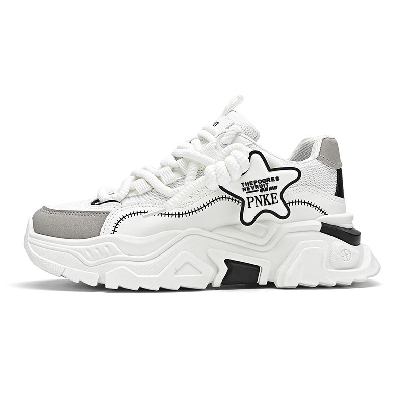 

Низкие массивные кроссовки мужские PNKE, White Black