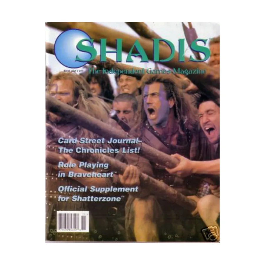 

Журнал #20 "Roleplaying in Braveheart, Shadowrun - Chinese Hermetic Magic", Shadis Magazine