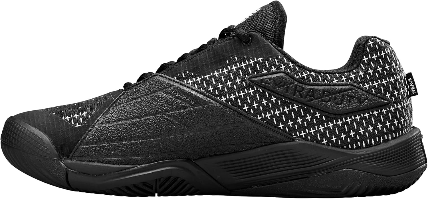 Мужские теннисные кроссовки Wilson Mens Rush Pro Extra Duty, белый/черный — фото 4