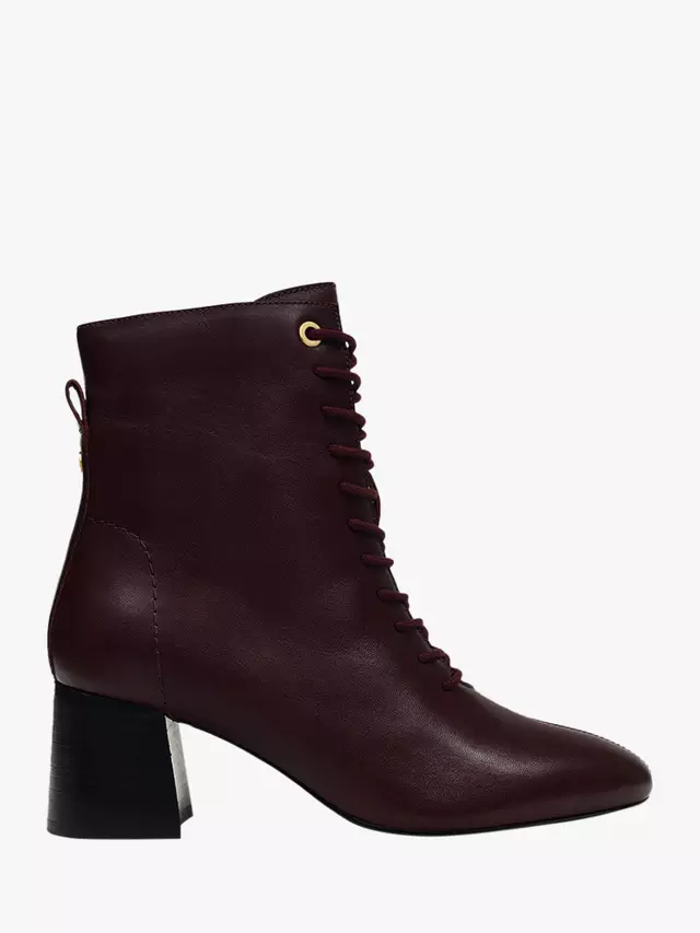 

Ботильоны Radley Victoria Terrace 2.0 Leather Lace-Up, цвет dark cherry