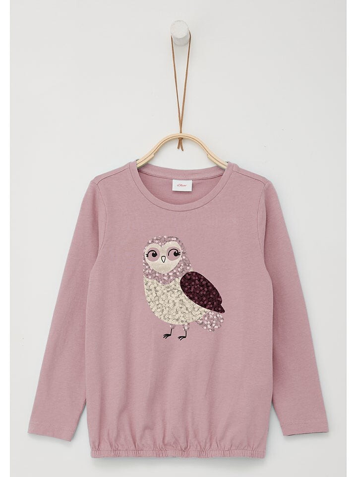 

Лонгслив s.Oliver Longsleeve, розовый